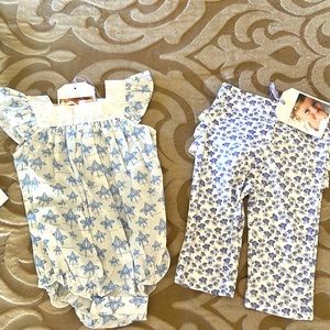 Organic Pima Cotton -Feather Baby Size 0-3mths